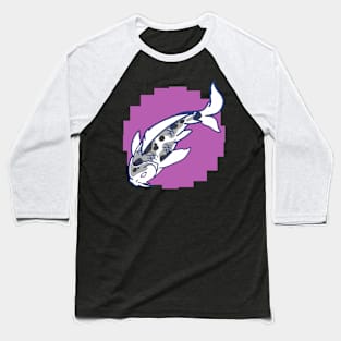 Koi pixelart pink Baseball T-Shirt